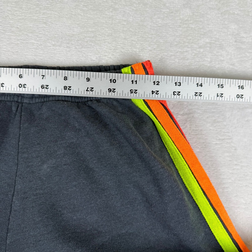 Aviator Nation Charcoal Gray Rainbow Stripe Sweatpants Joggers Womens Size S - Picture 7 of 10